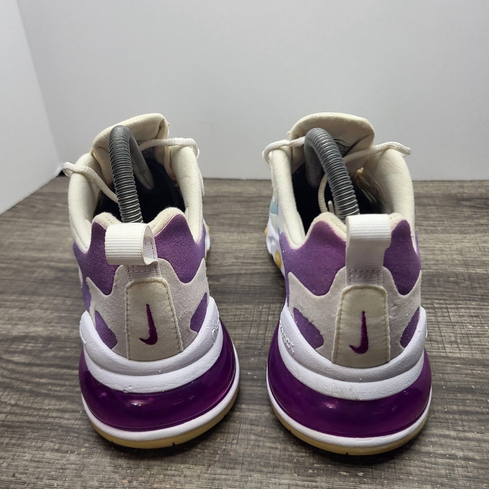 Nike Air Max 270 React Women's Size 7 White Gradient Shift Shoes Sneakers - Picture 5 of 10